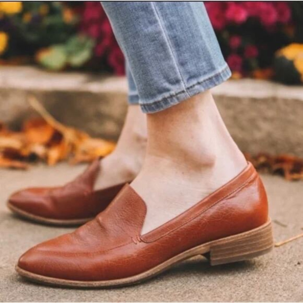 Madewell The Frances Loafer Burnished Mahogany size 7
